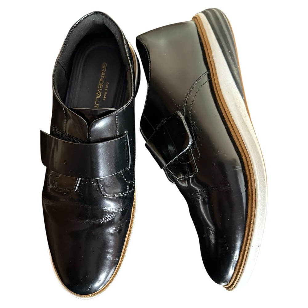 Cole Haan Patent Leather Grand Evolution Velox Oxford Loafer